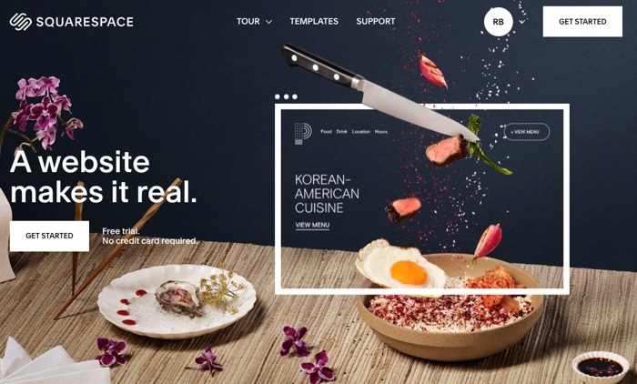 squarespace homepage