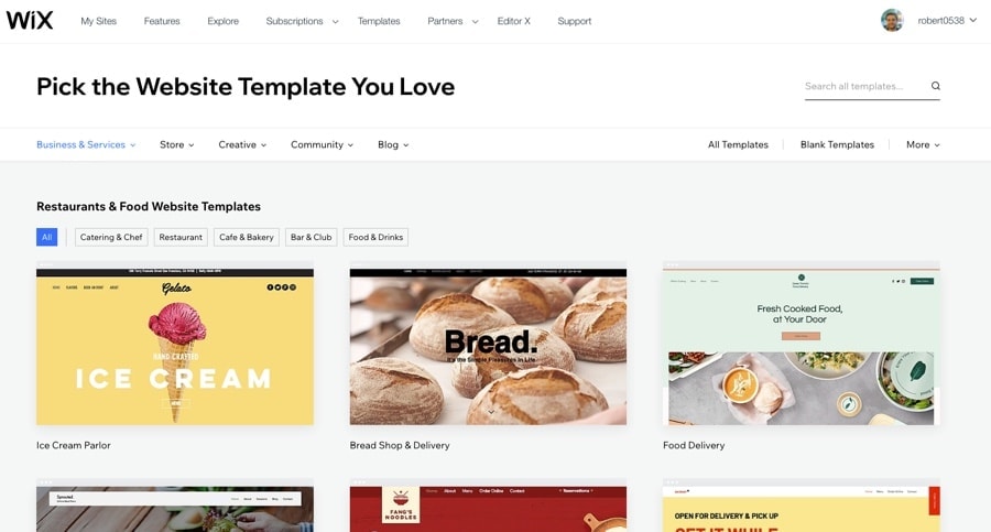 wix templates