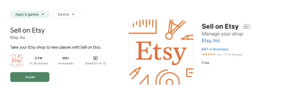 etsy app