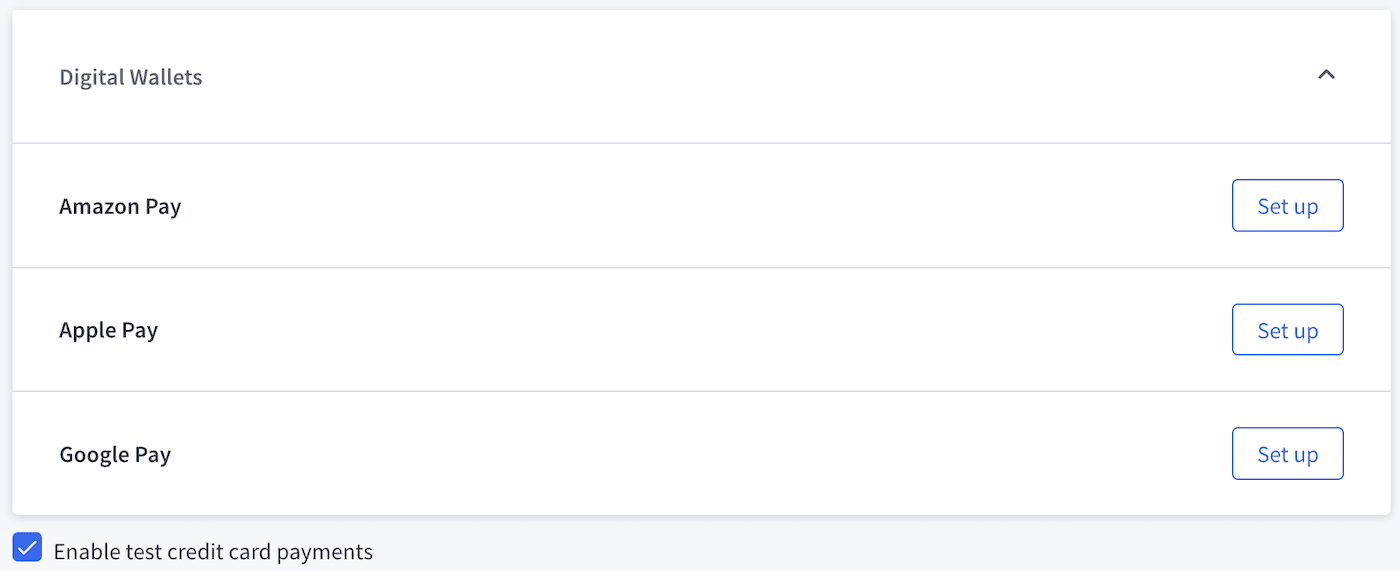 BigCommerce Digital Wallet options