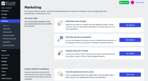 ecwid marketing channels