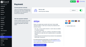 ecwid payment options
