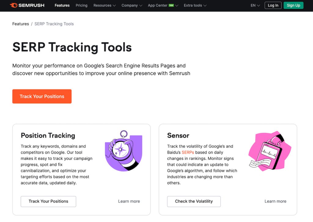 semrush rank tracking