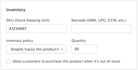 shopify inventory tracking