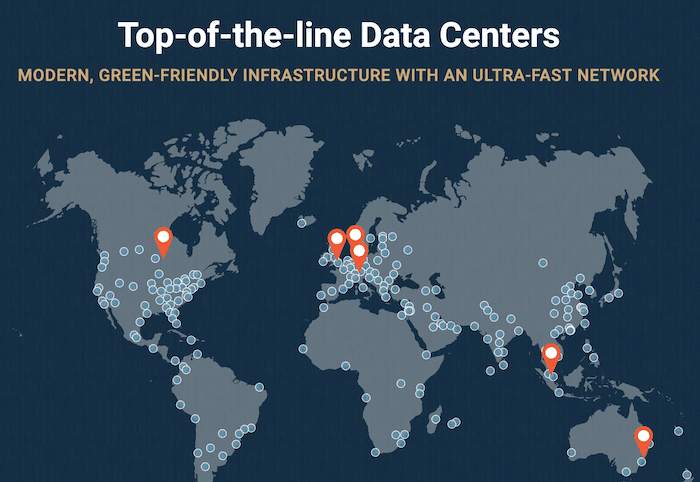 SiteGround datacenters