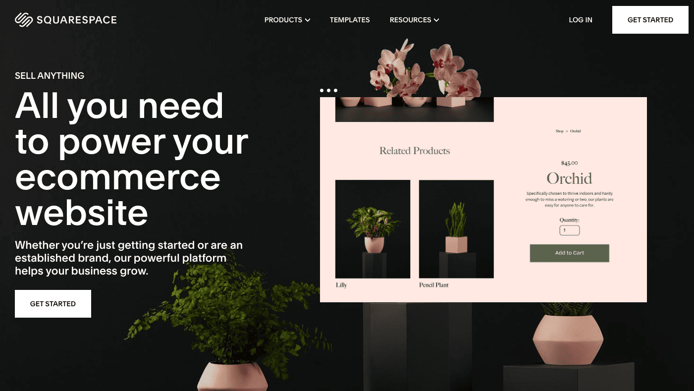 squarespace commerce - etsy pattern alternative