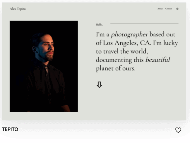 Squarespace templates Tepito