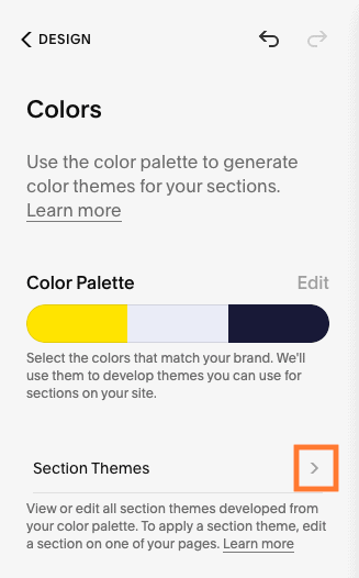 squarespace colors