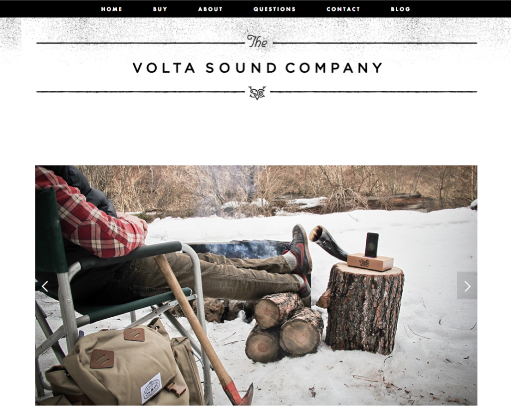 voltasound squarespace example online store