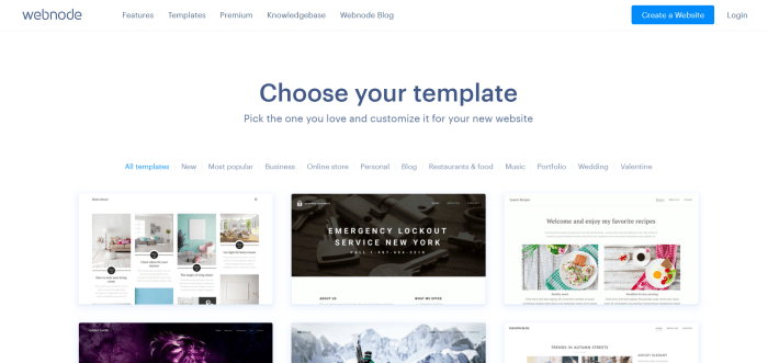 webnode templates
