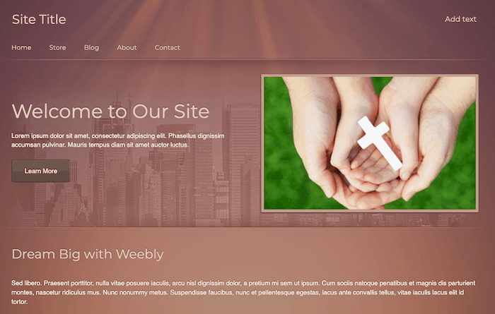 weebly best church website builder