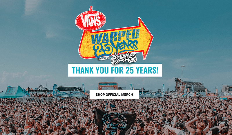 wix website examples - vans warped tour