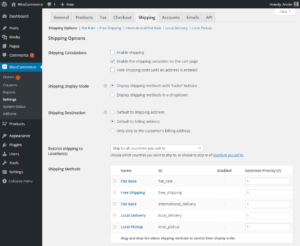 WooCommerce-Shipping-Setting